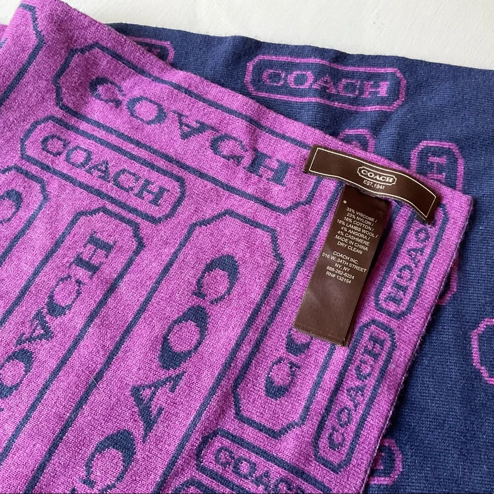 Coach Knit Scarf - Picture 10 of 10
